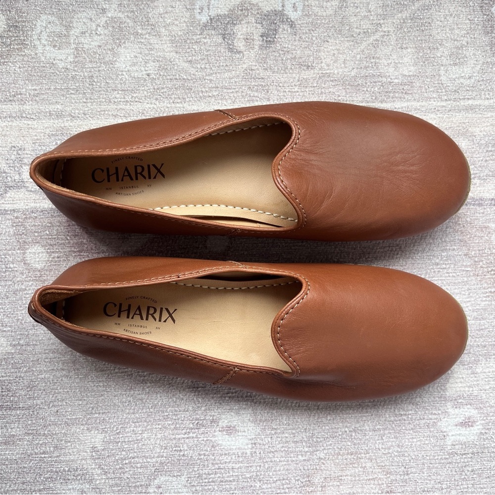 Charix leather flats